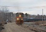 MEC 514 Leads the Rail Extra at Stetson Rd. in Newport